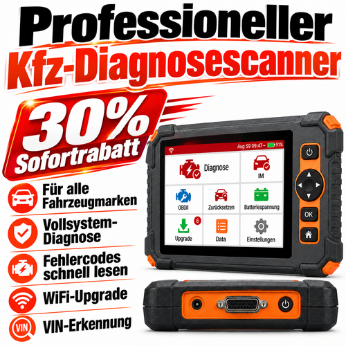 Profi KFZ Diagnosegerät Auto OBD2 Scanner All System Auslesegerät